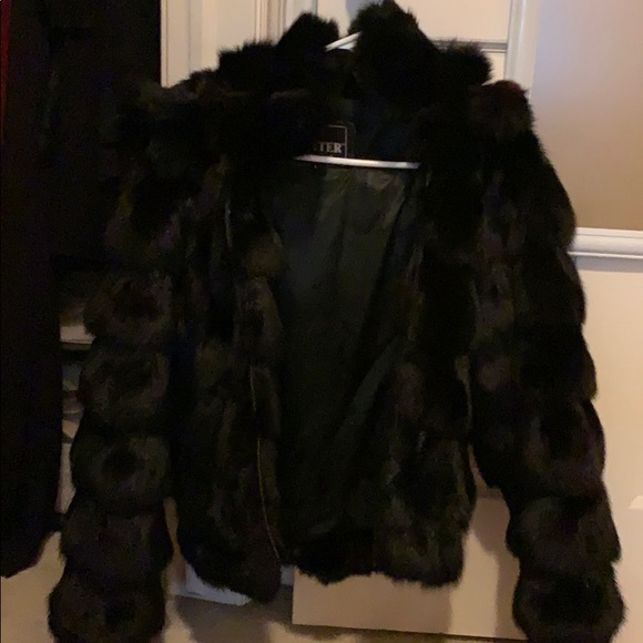 100% blue fox fur jacket - Picture 2 of 3